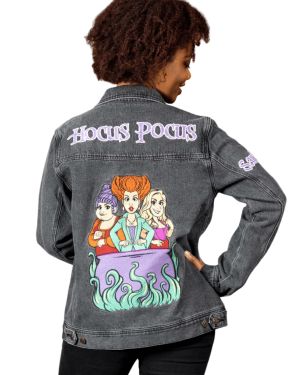 Cakeworthy Hocus Pocus Adult Denim Jacket | Adult Apparel