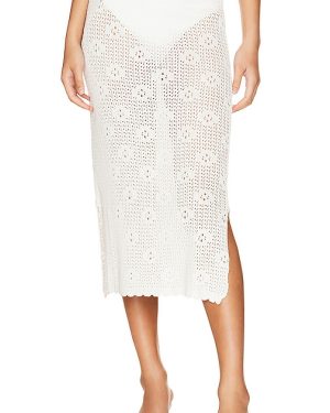 Callahan Camila Midi Skirt in White. Size S, XS.