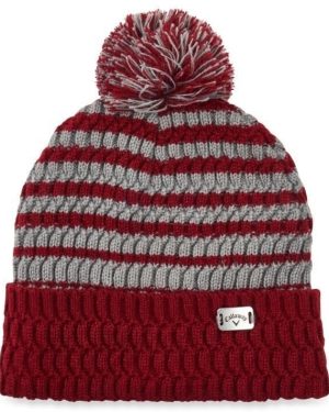 Callaway Pom Pom Cardinal/Grey UNI Beanie