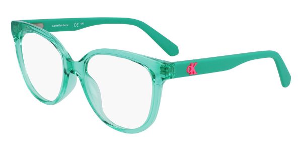 Calvin Klein Jeans CKJ23303 300 Women's Eyeglasses Green Size 49 (Frame Only) - Blue Light Block Available