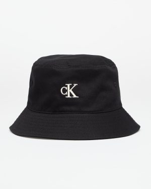 Calvin Klein Jeans Embroidered Monogram Bucket Hat Black Universal
