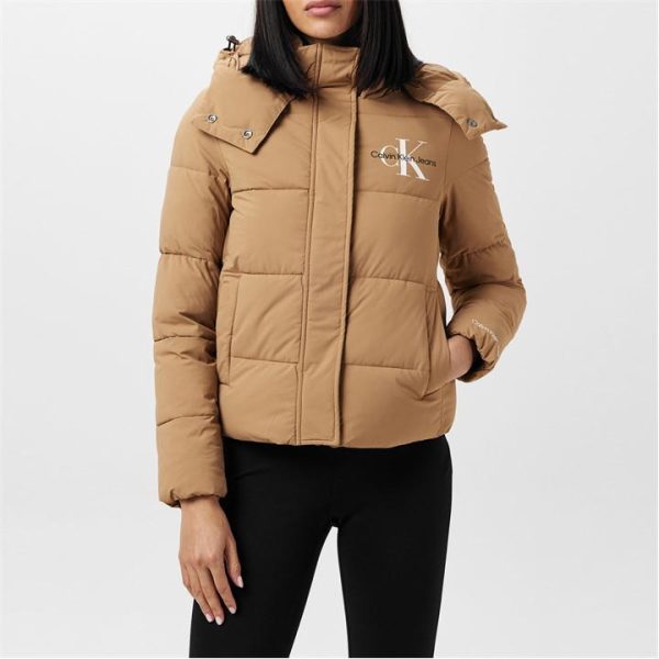 Calvin Klein Jeans Essential Padded Jacket - Beige