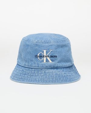Calvin Klein Jeans Mono Logo Denim Bucket Hat Blue Universal