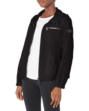 Calvin Klein Women's Lightweight Water Resistant Everyday Windbreaker