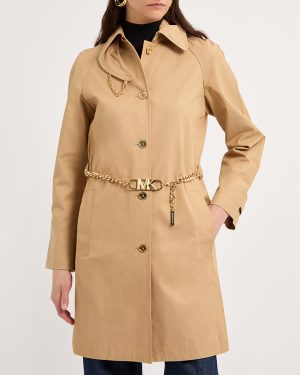 Camel Belted Trench Coat