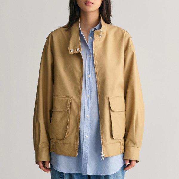 Camel Relaxed Utility Jacket