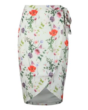 Camiila Hedgerow Wrap Midi Skirt