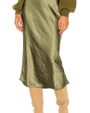 Camila Coelho Gysele Midi Skirt in Green. Size S, XS.