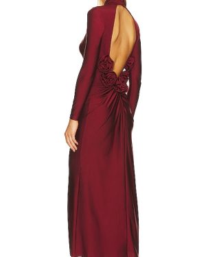 Camila Coelho Telma Maxi Dress in Burgundy. Size S, XS, XXS.