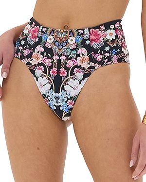 Camilla High Waist Floral Print Bikini Bottoms