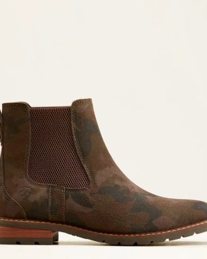 Camo Brown Suede Wexford Chelsea Boot