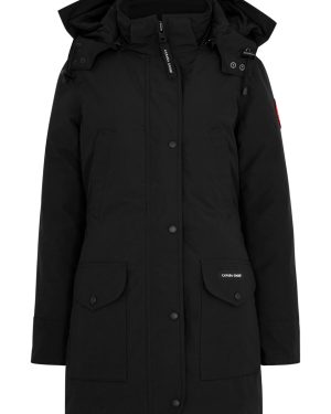 Canada Goose Women's Extra Small Black Trillium Hooded Arctic-tech Parka Coat - Water-resistant - XS