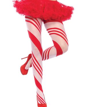 Candy Cane Women's Tights | Christmas Accessories