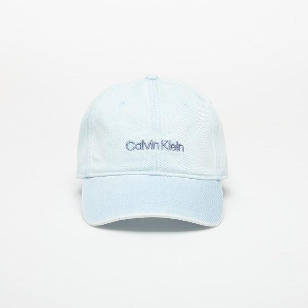 Cap Calvin Klein Jeans Logo Embroidery Cap Light Wash Denim Universal