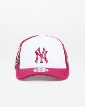 Cap New Era New York Yankees MLB 9FORTY World Series E-Frame Trucker Adjustable Cap Dark Red Universal