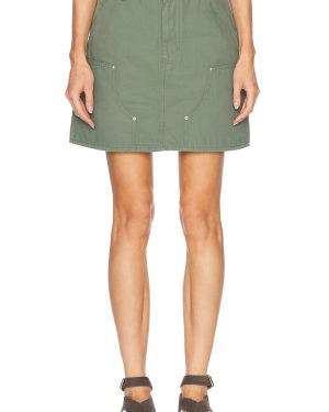 Carhartt WIP Maeve Double Knee Mini Skirt in Park - Green. Size L (also in M, S, XS).
