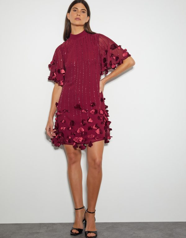Carly Tunic Petal Dress Red