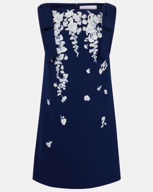 Carolina Herrera Bow-detail embroidered shift dress