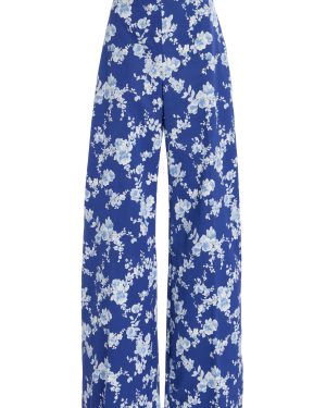 Carolina Herrera - Stretch-Cotton Wide-Leg Pants - White - US 4 - Moda Operandi