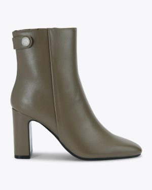 Carvela Jackpot Ankle Boot - Khaki Heeled Ankle Boot