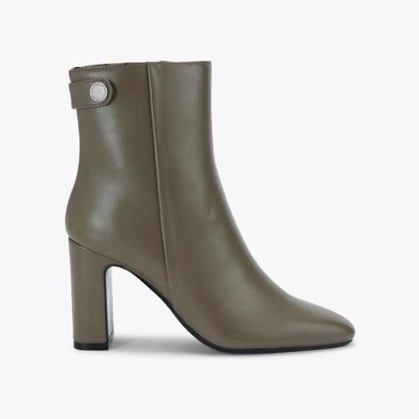 Carvela Jackpot Ankle Boot - Khaki Heeled Ankle Boot