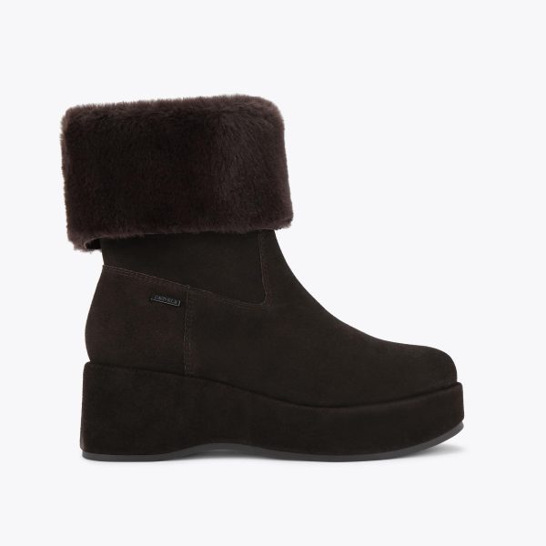 Carvela Women's Ankle Boot Brown Suede Apres