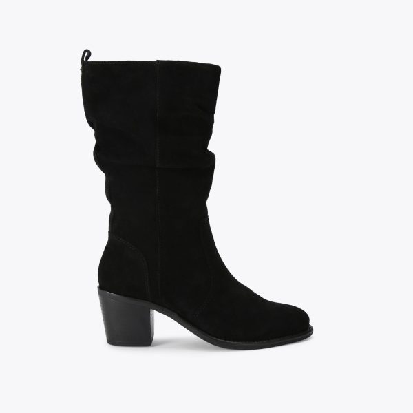 Carvela Women's Boots Black Suede Secil Knee High