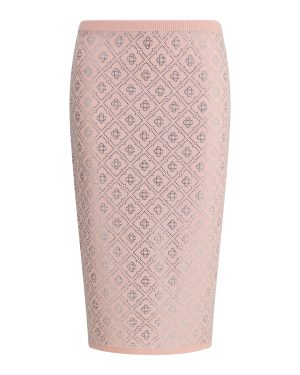 Casablanca Rhinestone Midi Skirt