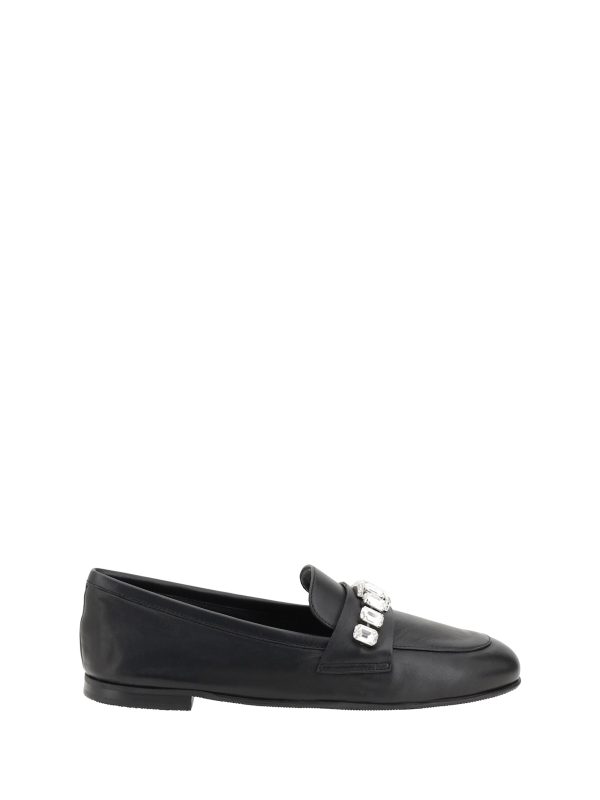 Casadei Loafers With Sparkling Embellishments