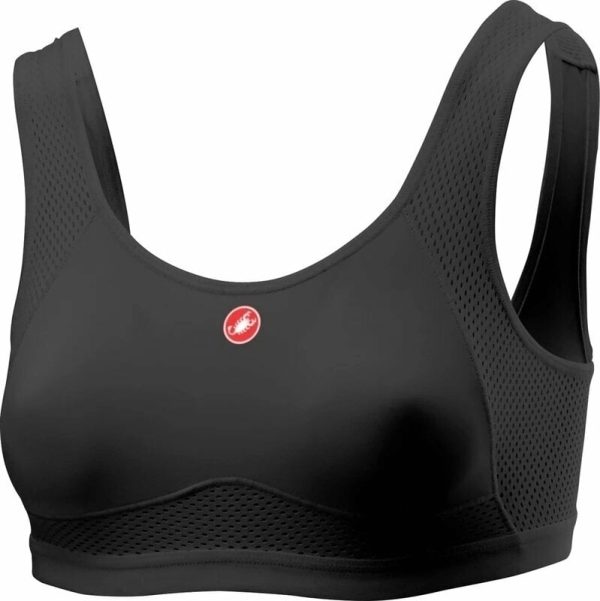 Castelli Rosso Corsa Bra Functional Underwear-Underwear Black XS