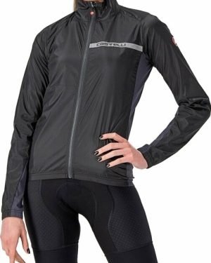 Castelli Squadra Stretch W Jacket Light Black/Dark Gray M