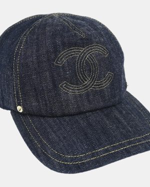 Chanel Indigo Denim Cap Hat