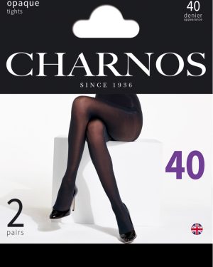 Charnos 40 Denier Opaque Tights 2 Pair Pack