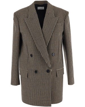 Checked blazer