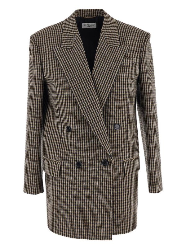 Checked blazer