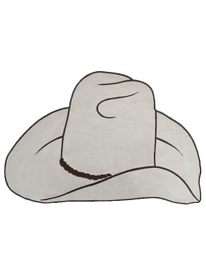 Chefanie Cowboy Hat Placemet in Beige.