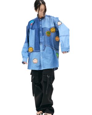Children of the discordance Patchwork denim shirt