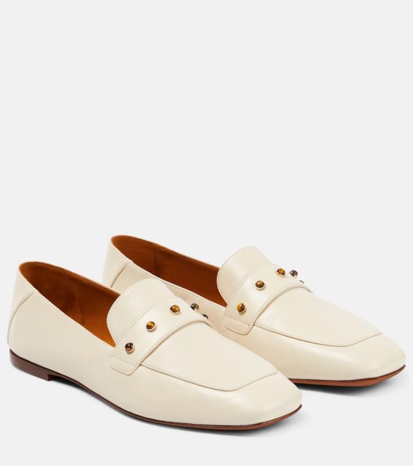 Chloe Aurna embellished leather loafers