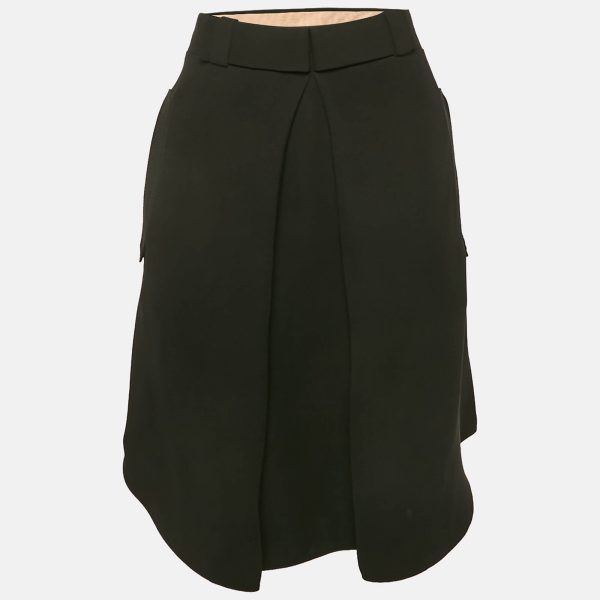 Chloé Black Silk Pleated Short Skirt L
