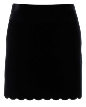 Chloé Black Velvet Mini Skirt