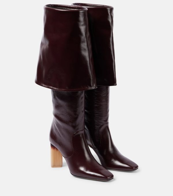 Chloe Georgia 90 leather knee-high boots