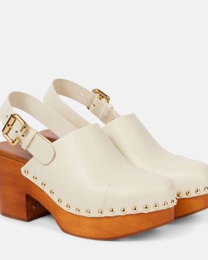 Chloe Jeannette studded leather clogs