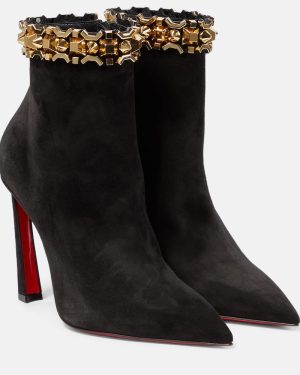 Christian Louboutin Asteroispikes embellished suede ankle boots