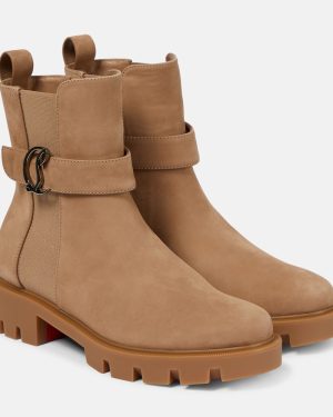 Christian Louboutin CL Chelsea suede ankle boots
