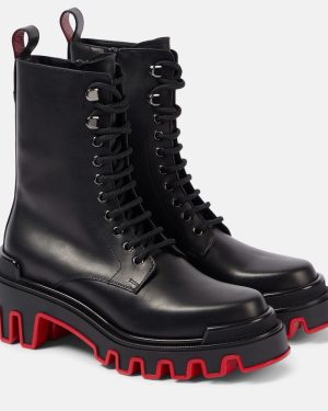 Christian Louboutin Dune Trott Alta leather combat boots