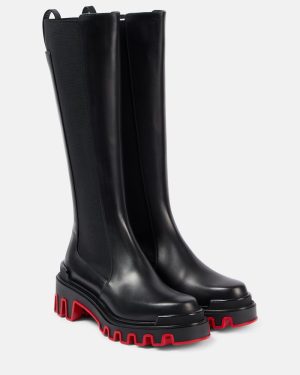 Christian Louboutin Marchacroche Dune leather knee-high boots