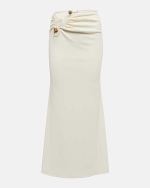 Christopher Esber Distort cutout high-waisted midi skirt