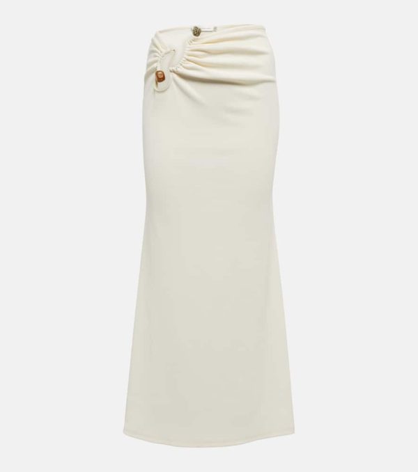 Christopher Esber Distort cutout high-waisted midi skirt