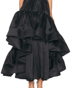 Christopher John Rogers Ruffle Maxi Skirt in Black - Black. Size 4 (also in ).