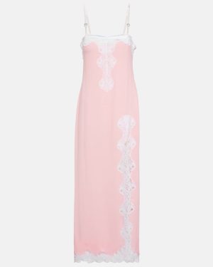 Christopher Kane Lace-trimmed maxi slip dress